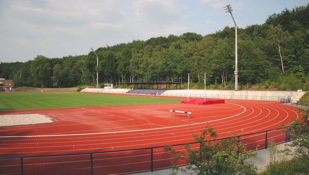 A stadium photo where children can practice various sports