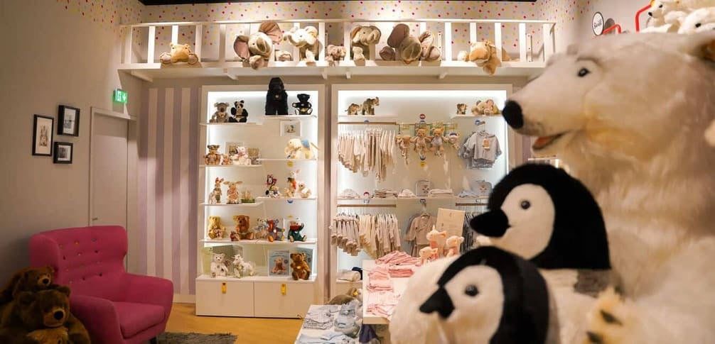 Steiff - one of the Best Kids’ Shops in Düsseldorf for those looking for toys