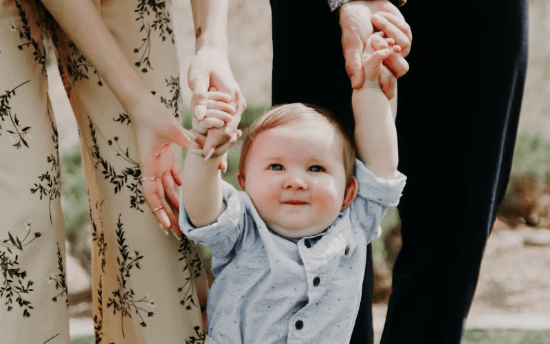 Parents on a child-led walk